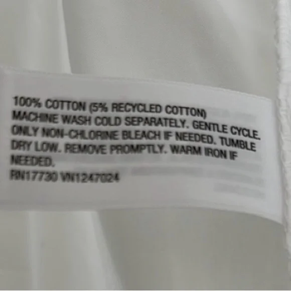 kate spade new york Raised Ribbon Shirt in White Women’s Size XL - Picture 10 of 10